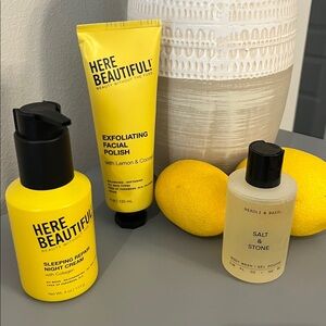 Bundle Sleeping Repair Night Cream with Collagen Exfoliating Polish Body Wash